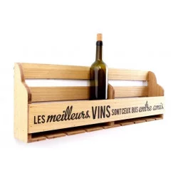 ETAGERE PORTE BOUTEILLE & VERRE 70CM