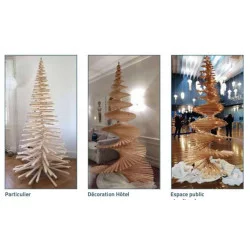 SAPIN TOUT EN BOIS NATUREL 160CM
