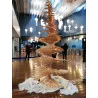 SAPIN TOUT EN BOIS NATUREL - 250 CM