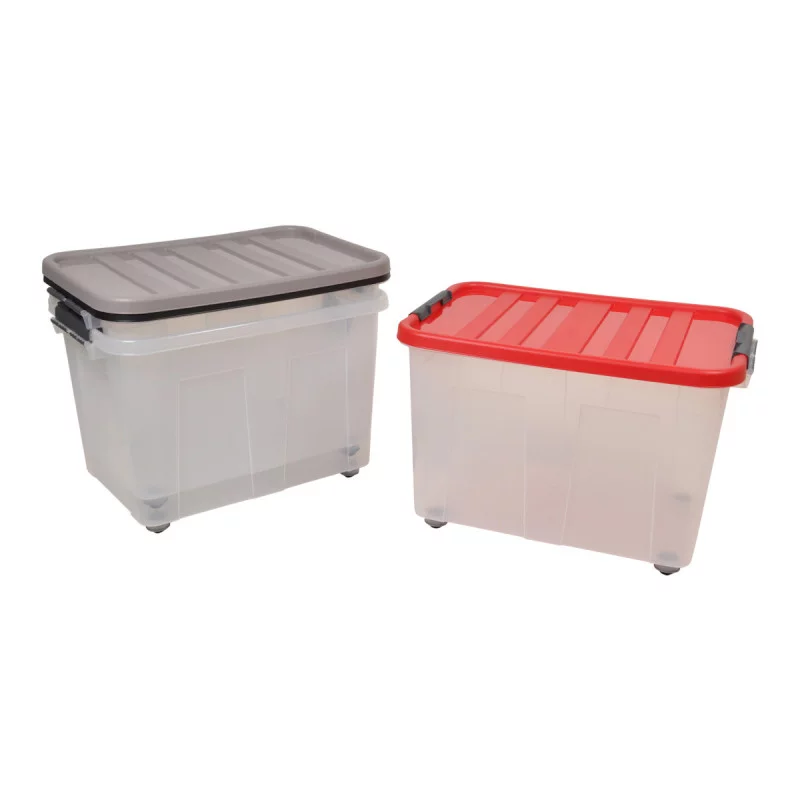 BOX CLIP AVEC ROULETTES 75L