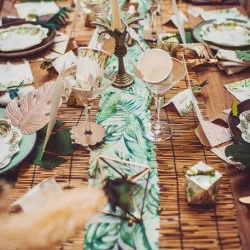 CHEMIN DE TABLE CANISSE NATURELLE