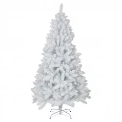 SAPIN LUXE BLANC FLOQUE 150CM- EFFET FLO