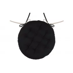 DUO GALETTE RONDE 38CM NOIR/LIN