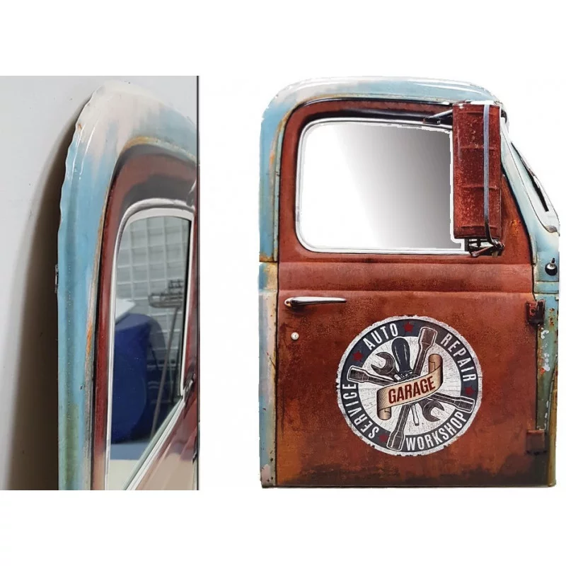 DECO. METAL PORTE MIROIR "VINTAGE"