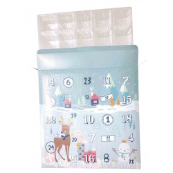 CALENDRIER DE L'AVENT 30X30X5CM PLATEAU