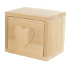 COMPARTIMENT BOIS CŒUR 10 X10 X7,5 CM