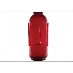 VASE MOAI ROUGE D30x69CM