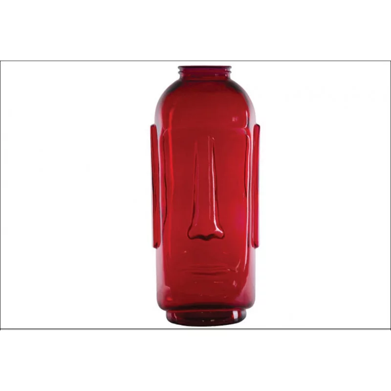 VASE MOAI ROUGE D30x69CM