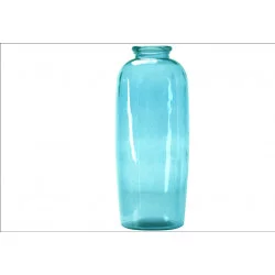 VASE RIMA D27.5x70cm AZUR VERRE RECYCL
