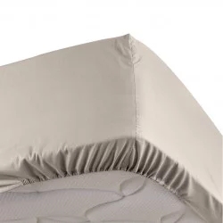 PERCALE DRAP HOUSSE NATUREL 140x190CM P