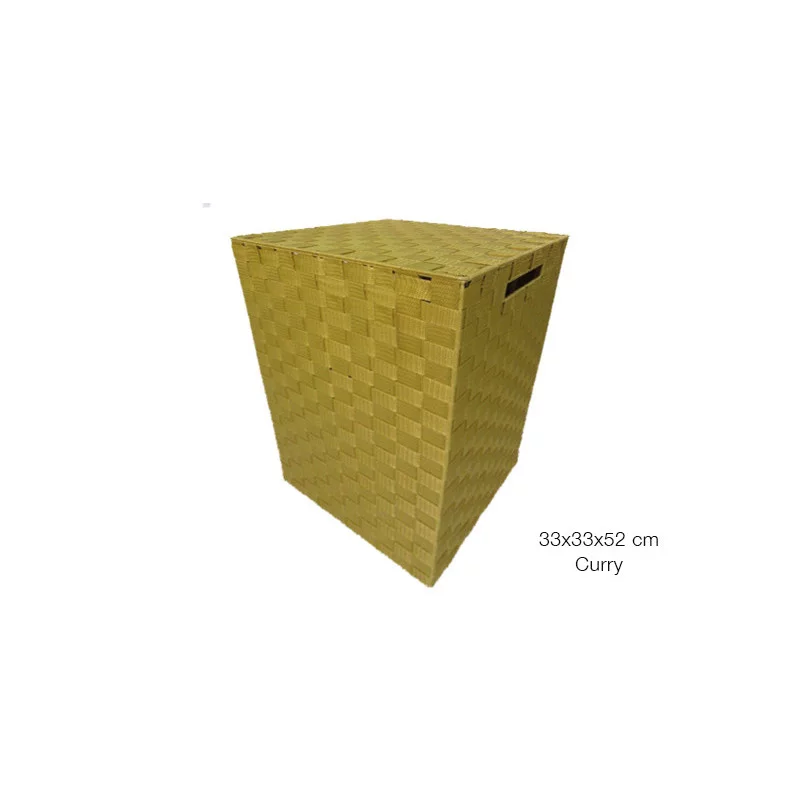 COFFRE LINGE SANGLE PP CURRY