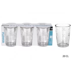 6 VERRES FLOWER 20CL