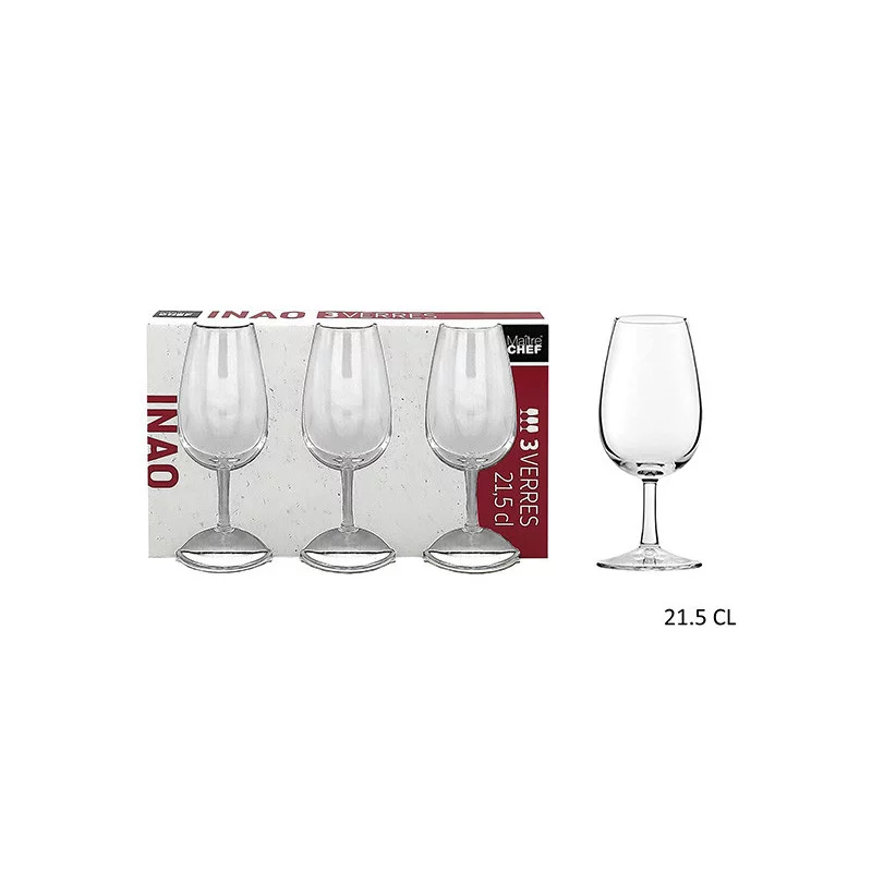 3 VERRES A PIED INAO 21.5CL