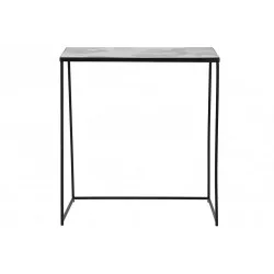 CONSOLE MONDE METAL 60X30X67CM NOIR