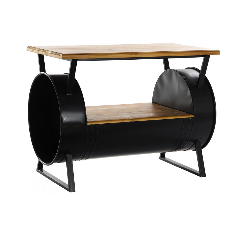 TABLE BASSE BARIL NOIR 90,2X50,2X70CM ME