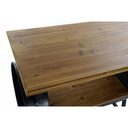 TABLE BASSE BARIL NOIR 90,2X50,2X70CM ME