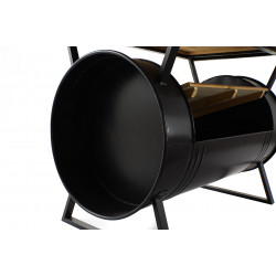 TABLE BASSE BARIL NOIR 90,2X50,2X70CM ME