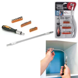 TOURNEVIS AVEC EXTENSION FLEXIBLE 25 PIECES