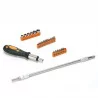 TOURNEVIS AVEC EXTENSION FLEXIBLE 25 PIE