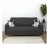 HOUSSE EXTENSIBLE CANAPE DEUX PLACES GRI