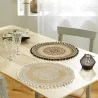 SET DE TABLE RENATA NOIR D38 CM JUTE IMP