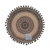 SET DE TABLE RENATA NOIR D38cm JUTE IMPRIMÉ