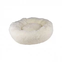 COUSSIN FLUFFY ECRU ROND APAISANT D75*24