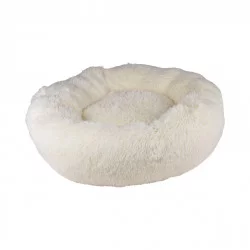 Coussin fluffy écru rond apaisant D95x22cm