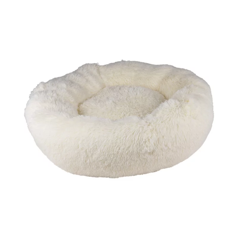 Coussin fluffy écru rond apaisant D95x22cm