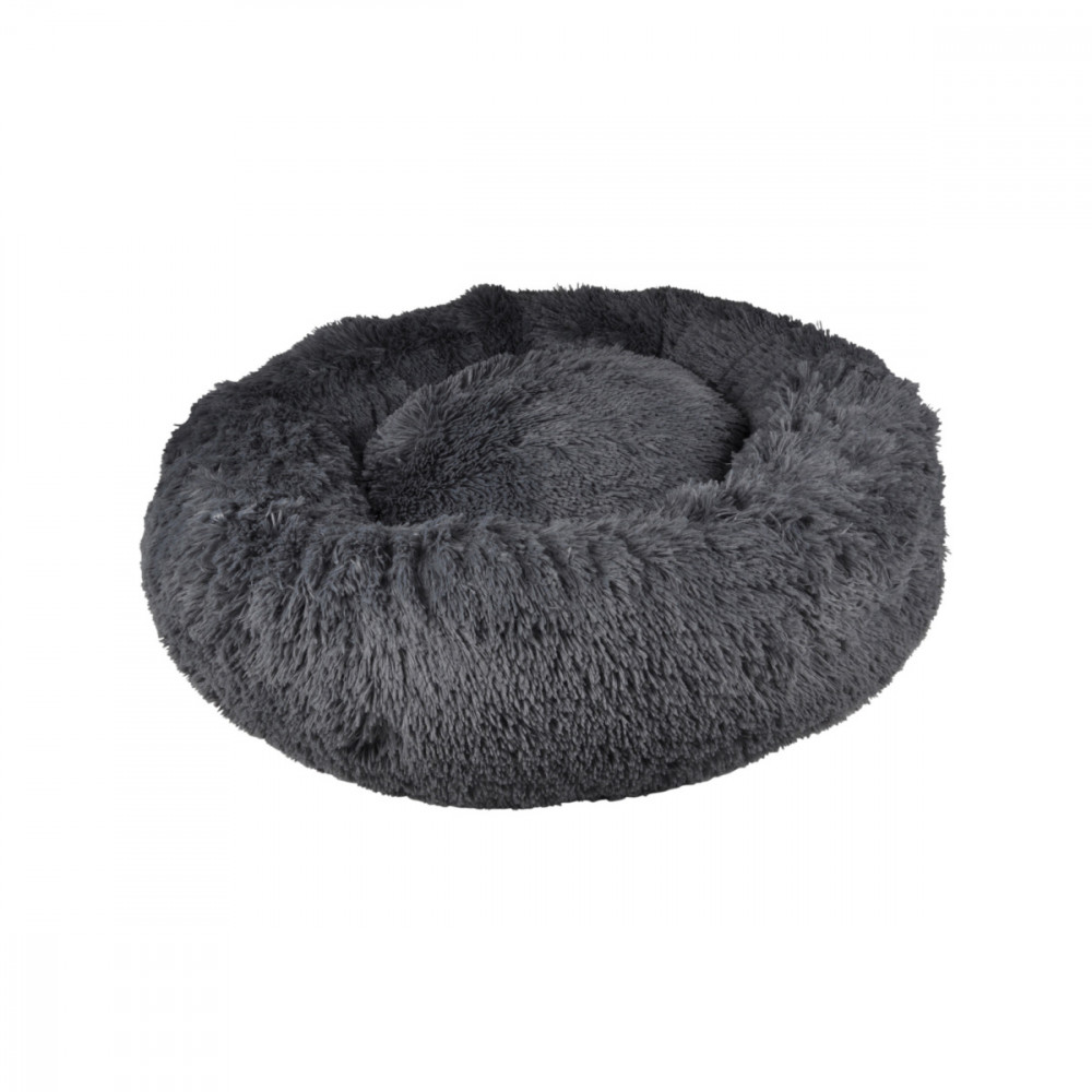 COUSSIN FLUFFY ANTHRACITE ROND APAISANT