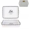 PLAT EN GRÈS RECTANGULAIRE 40x26.3x6.2cm