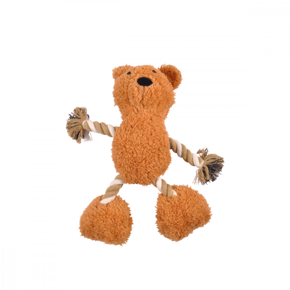 JOUET PELUCHE OURS POLYESTER + CORDE SO