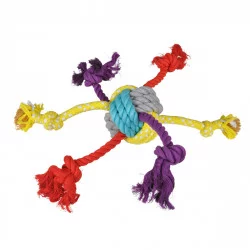 JOUET CORDE 6 NOEUDS TAILLE L 56*D15CM L