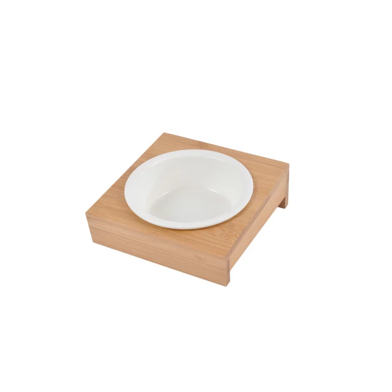 GAMELLE + SUPPORT BAMBOU PM D12CM 14*14C