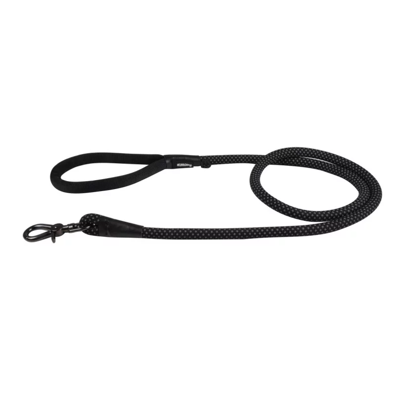 LAISSE CORDE NOIR NYLON EXPERT 150CM*14M