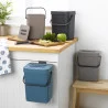POUBELLE COMPOST ANTHRACITE 5L- A SUSP