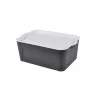 BOX ANTHRACITE 5L 28x18xH.10,5CM AVEC C