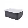 BOX ANTHRACITE 16L 40x27xH.15CM AVEC CO