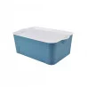 BOX BLEU PAON 16L 40x27xH.15CM AVEC COU