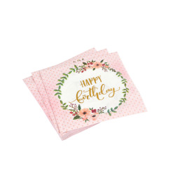 SERVIETTES X20 BOHO CHAT 3 PLIS 33*33CM