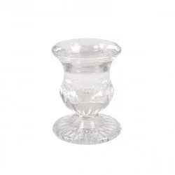 PHOTOPHORE CHANDELIER EN VERRE TRANSPARE