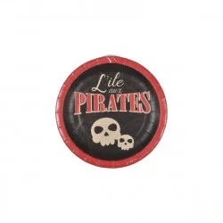 ASSIETTES X6 PIRATES D18,5CM