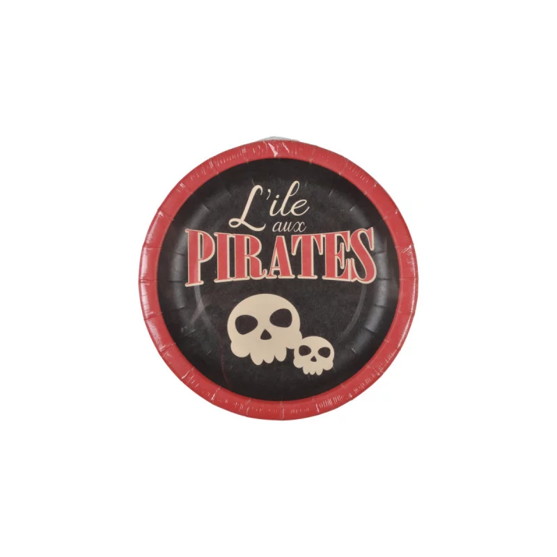 ASSIETTES X6 PIRATES D18,5CM