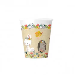 GOBELETS X6 AMIS NATURE 25CL EN PULPE DE