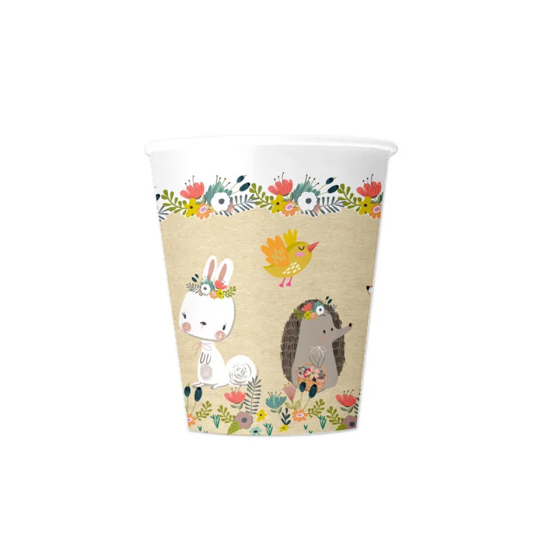 GOBELETS X6 AMIS NATURE 25CL EN PULPE DE