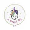 KIT COMPLET LICORNE TAMBOUR A BRODER PUN