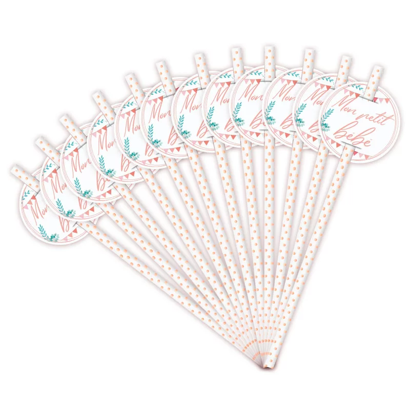 PAILLES x12 BABY SHOWER FILLE PAILLES x12 BABY SHOWER FILLE