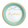 ASSIETTES x6 BABY SHOWER GARCON