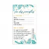 FEUILLES x6 JEU BABY SHOWER