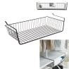 PANIER SUSPENDU METAL FILAIRE NOIR 56X14